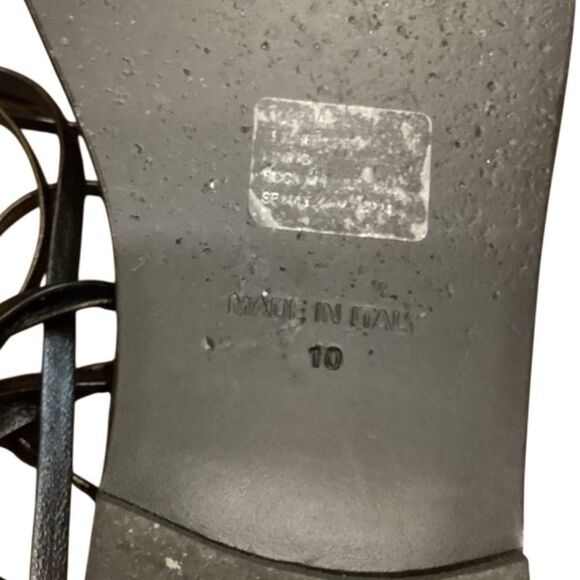 AQUA x Liat Baruch Women's Ilria Ankle Tie Strappy Thong Sandals Size 10 - Picture 3 of 13